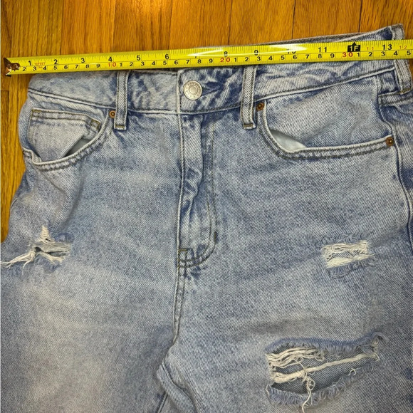 PacSun Blue Straight Leg Vintage Distressed Jeans - Picture 6 of 7